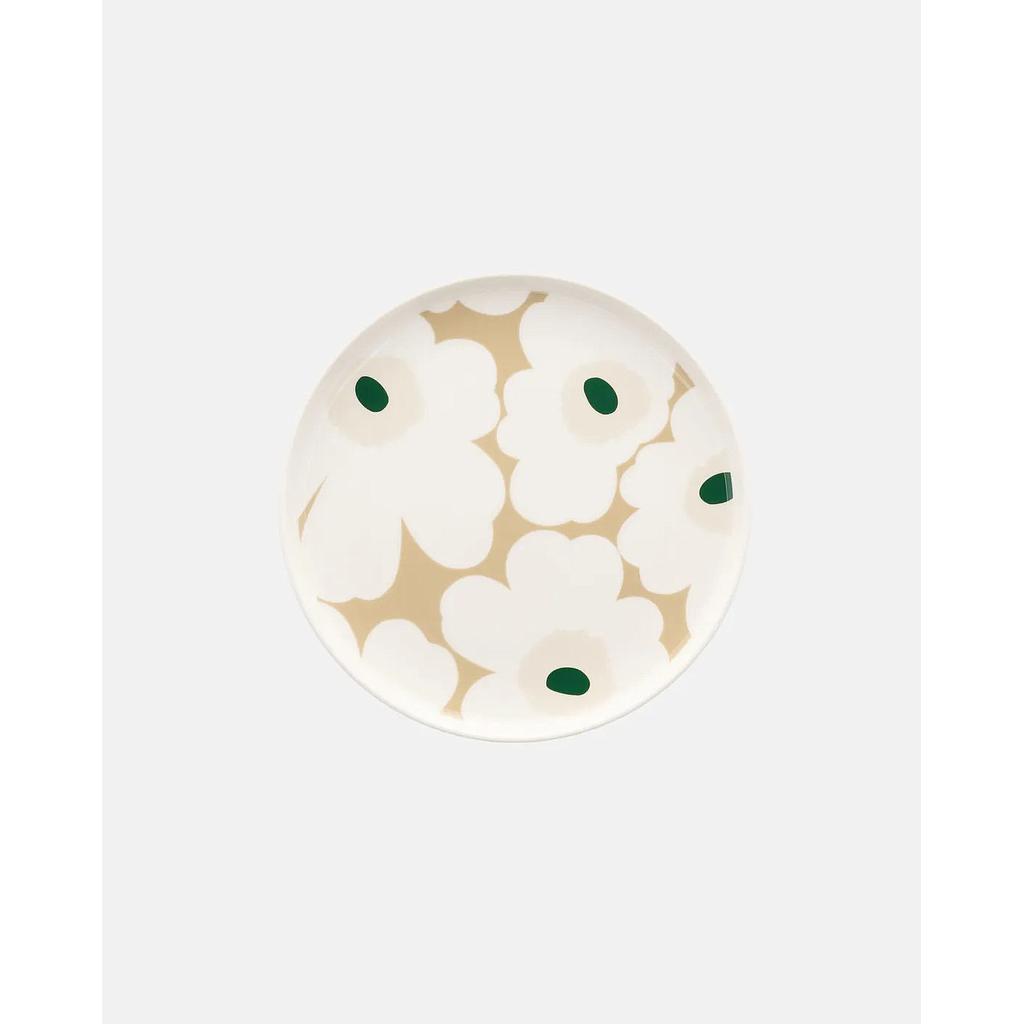 Dessertteller OVIA / UNIKKO beige/ weiß/ grün