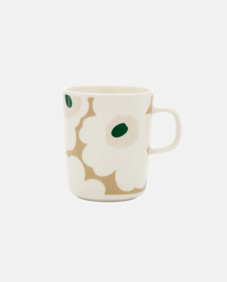 Henkelbecher OVIA / UNIKKO beige/ weiß/ grün
