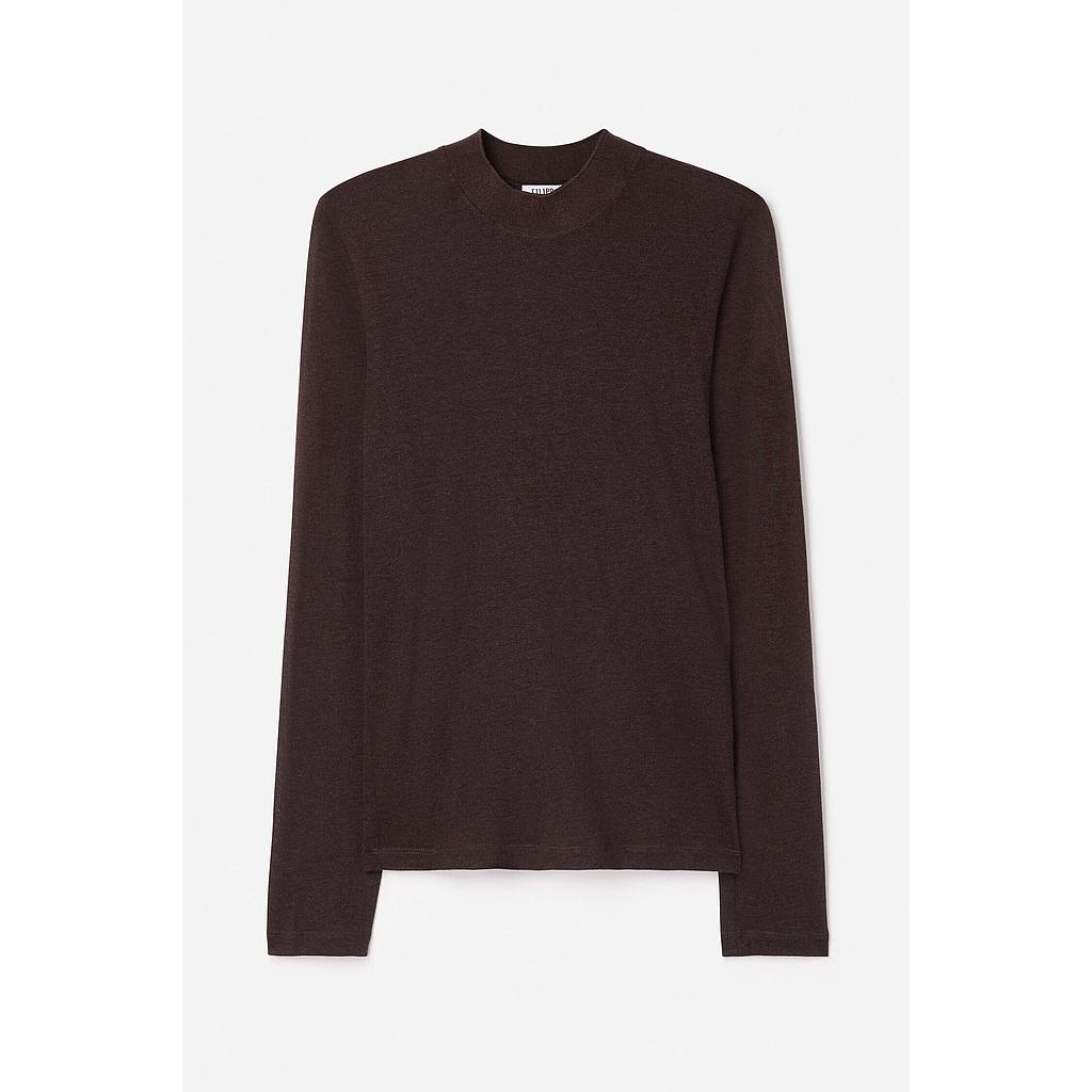 Langarmshirt Lyocell Cashmere Brown