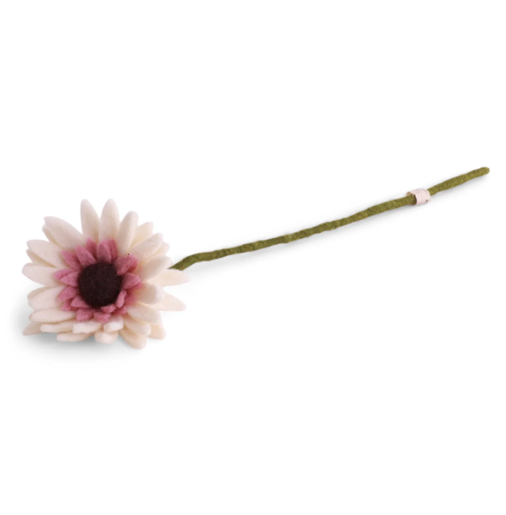 Filzblume Gerbera White