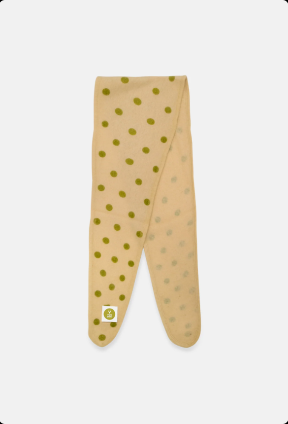 Windboard Polka Dots Cashmere beige/ grün
