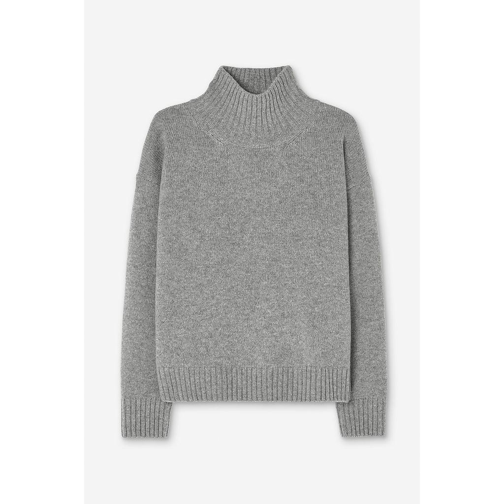 Woll-Cashmere Pullover Grey Melange