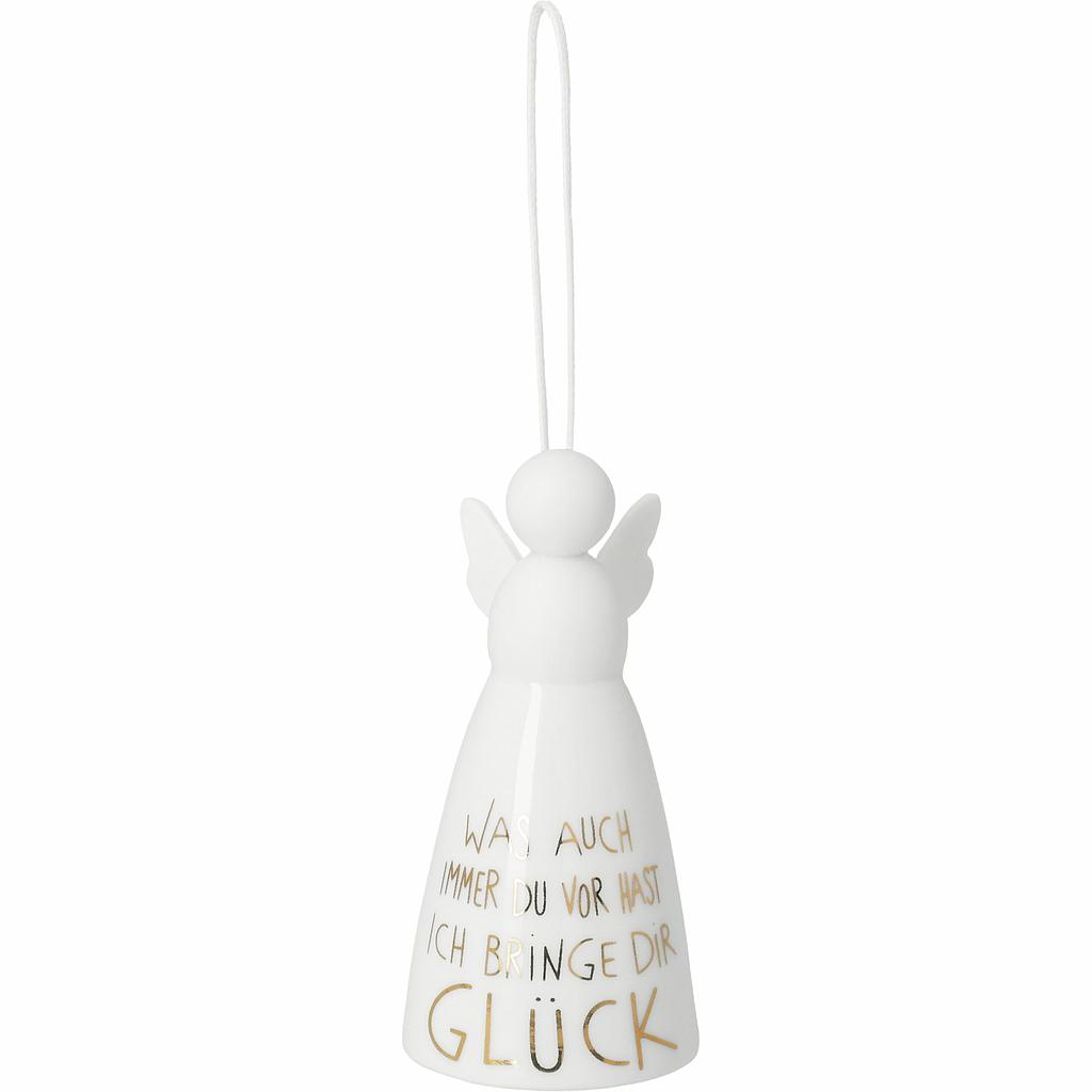 Ornament Engel ich bringe dir Glück