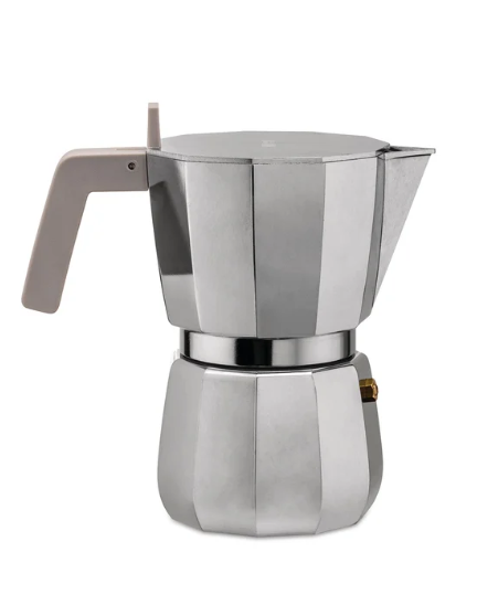 Espressokocher Moka 3 Tassen grau