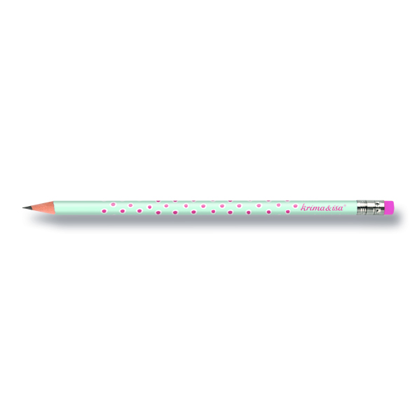 Bleistift Tupfer türkis/rosa