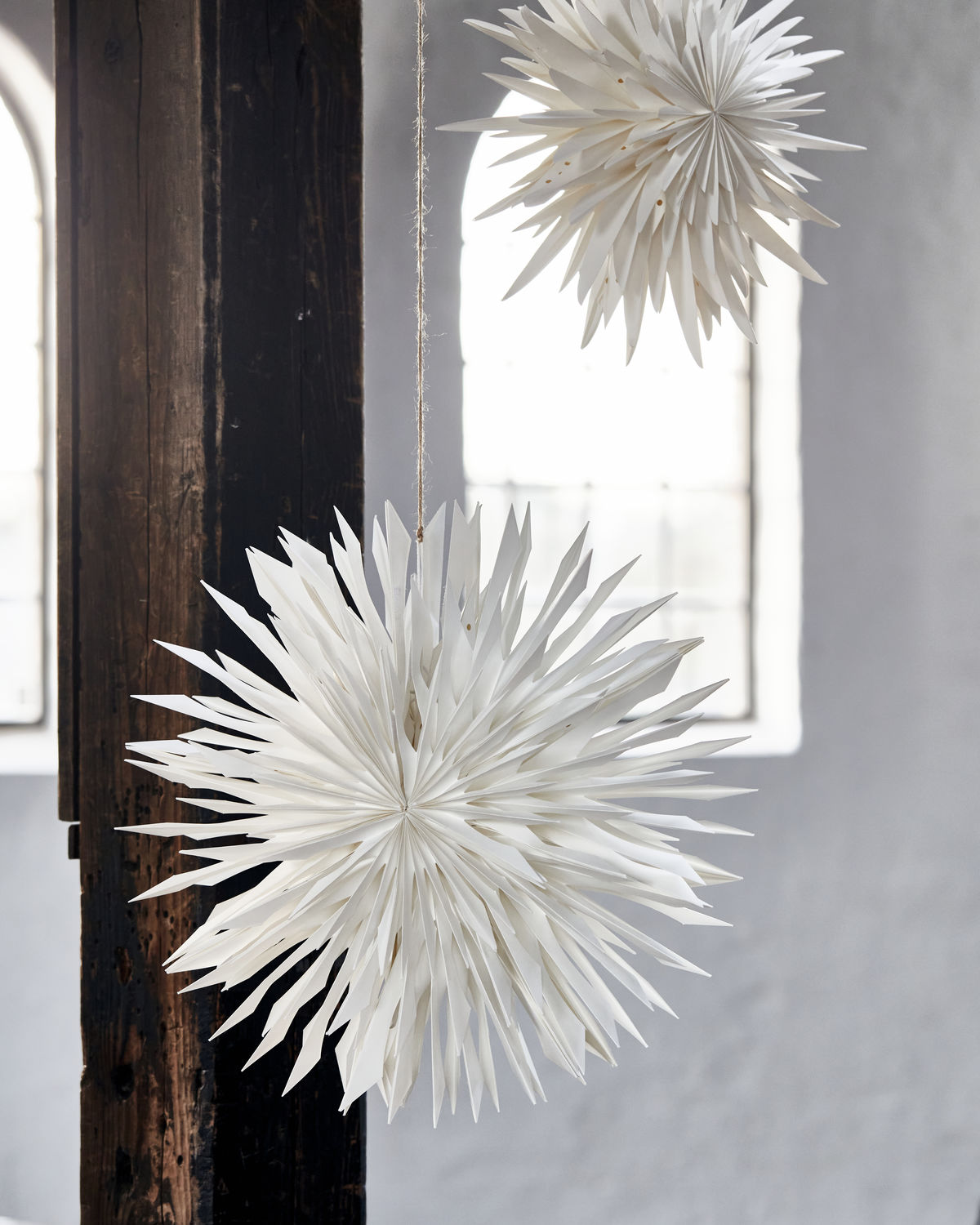 Papierstern Off White