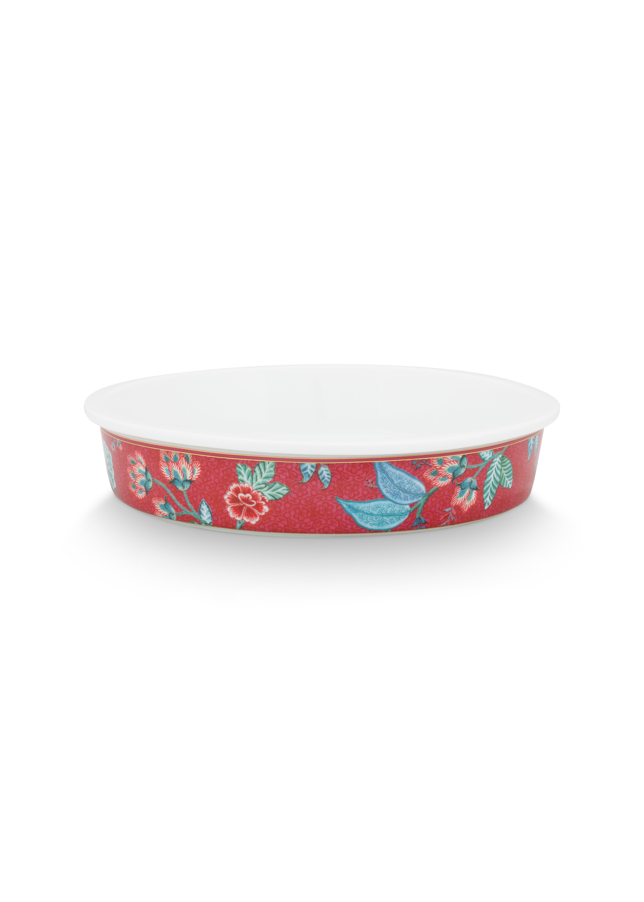 Auflaufform Flower Festival dark pink