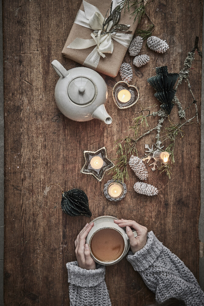 Teelicht Melia Stern rot