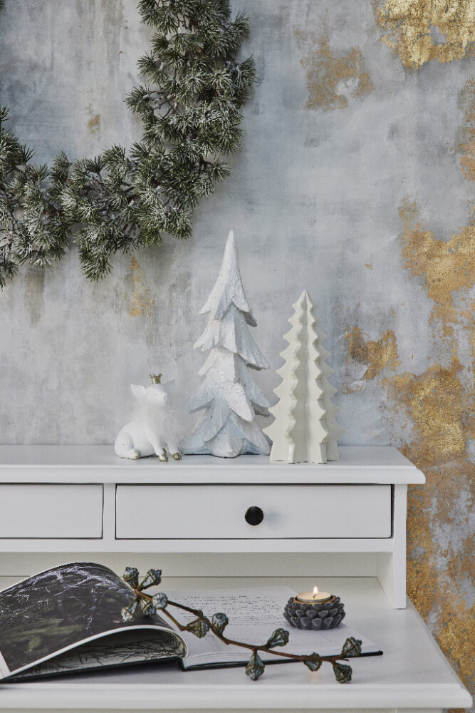 Christbaum Semille silber