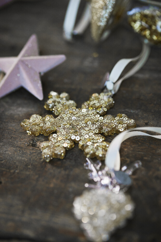 Glasanhänger Christelle gold