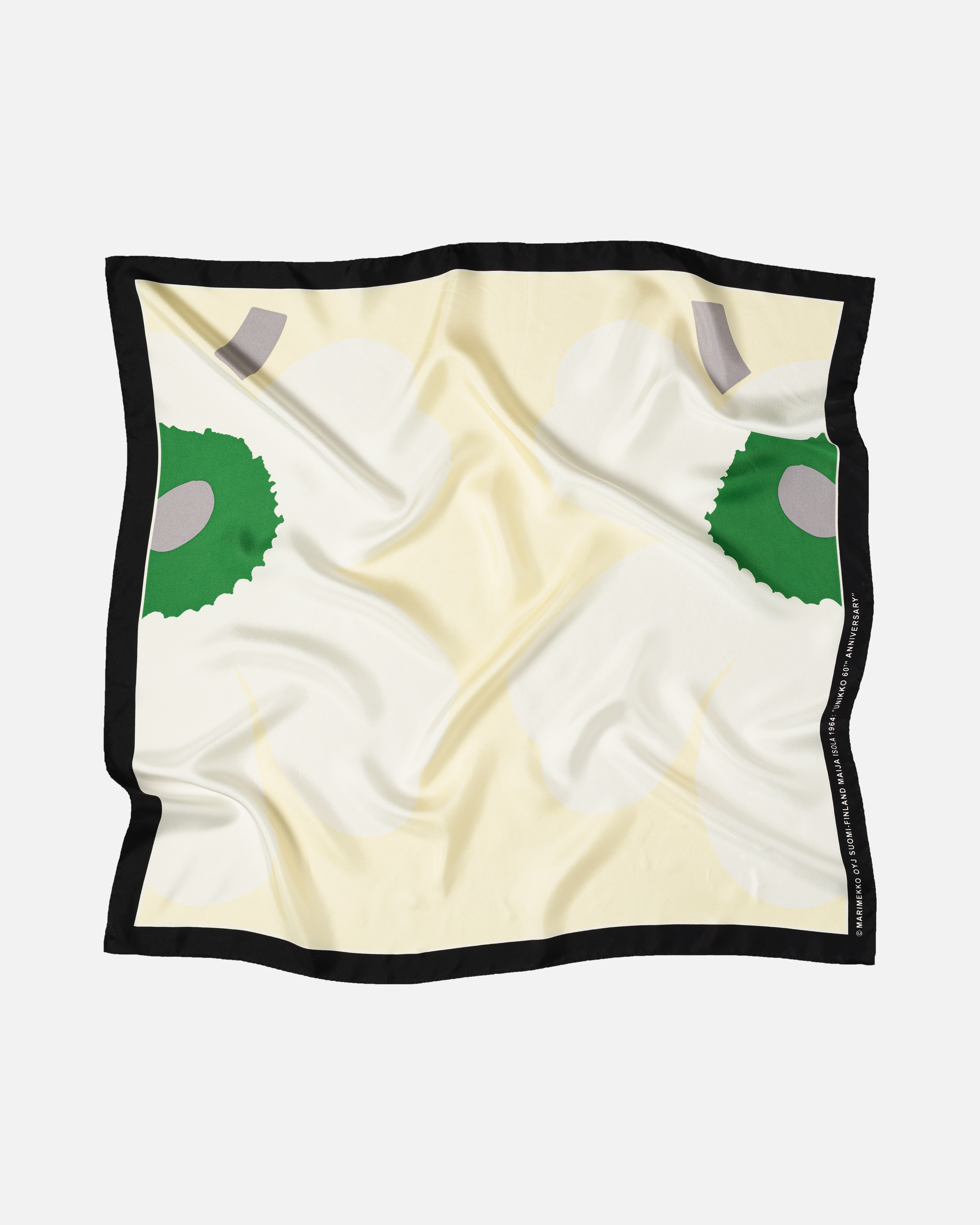 Seidentuch LAUHTUA Heijastus Unikko beige/green/ offwhite