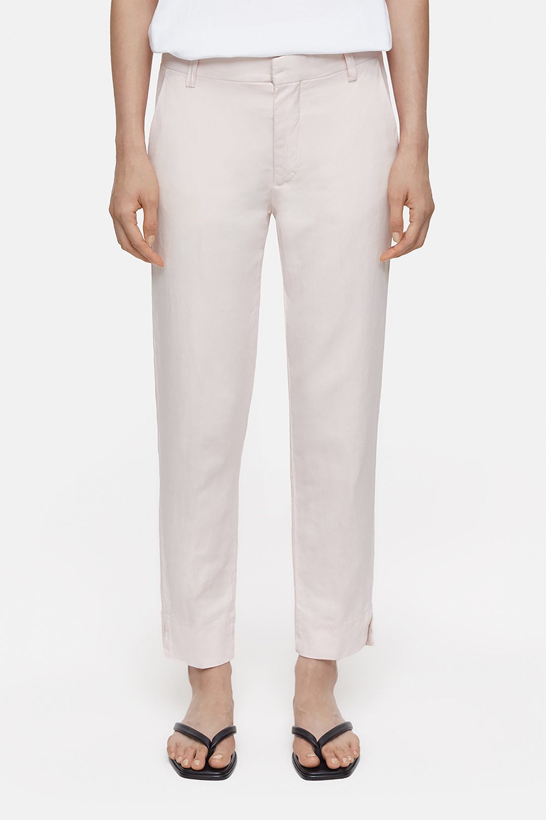 Hose Sonnett Leinenmix Morning rose