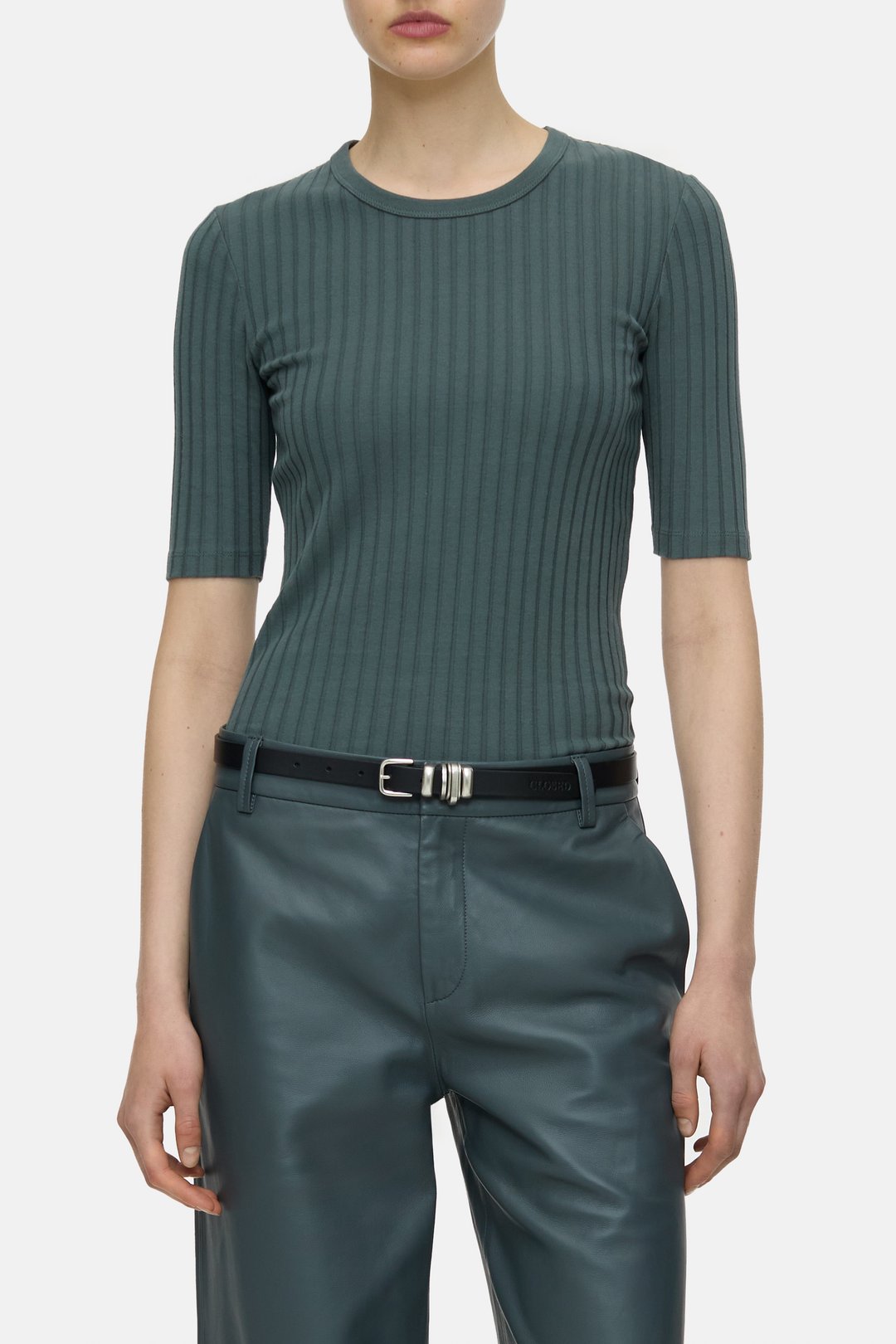 Shirt Baumwollmix pini green