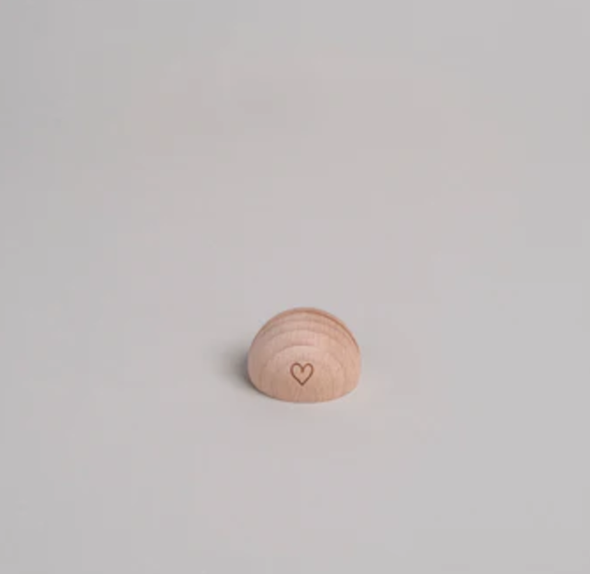 Halbrunder Kartenständer Herz