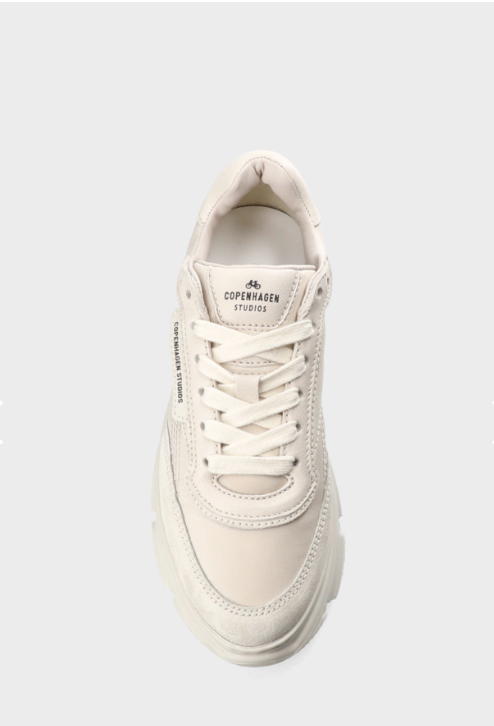 Sneaker CPH56 material mix cream