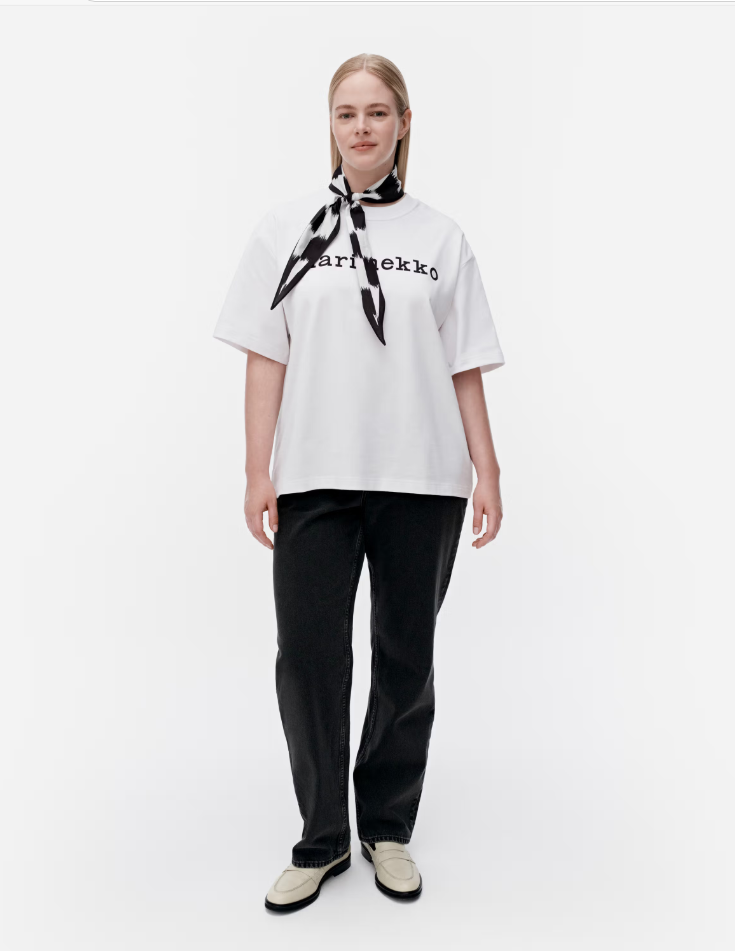 T-Shirt VEISTO LOGO white/ black