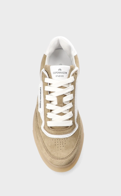 Sneaker CPH90 leather mix sand/white