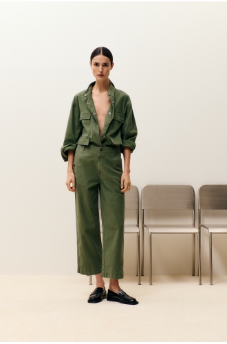 Hose Rovea faded green