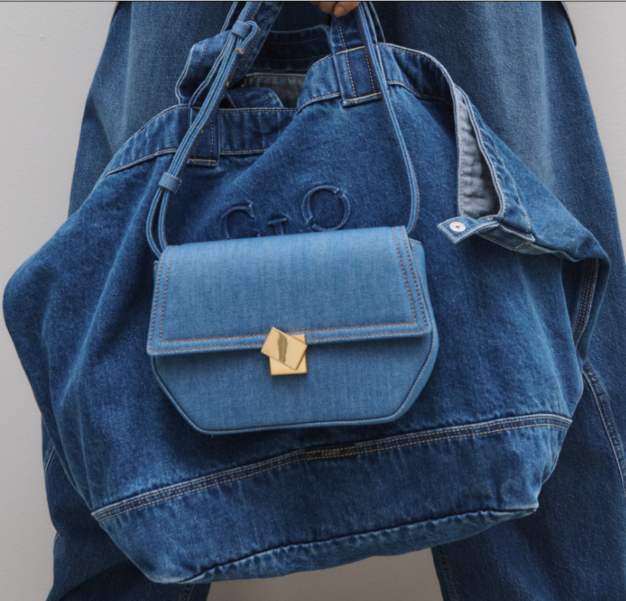 Tasche Denim mid blue Shopper