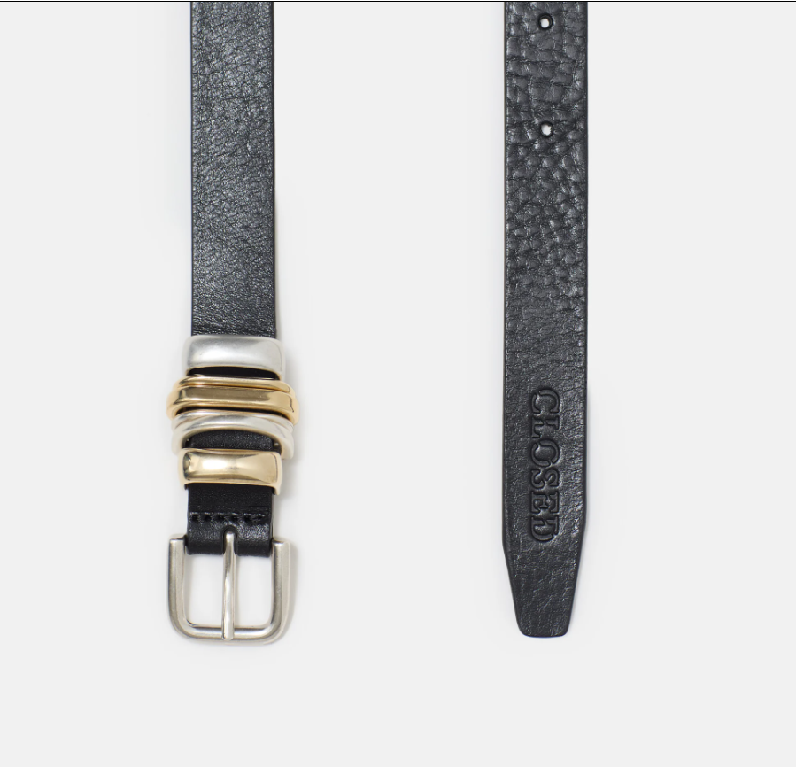 Gürtel aus Leder black