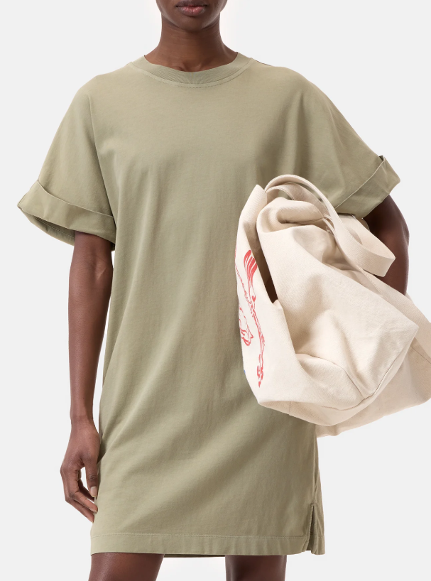 Kleid T-Shirt chino green