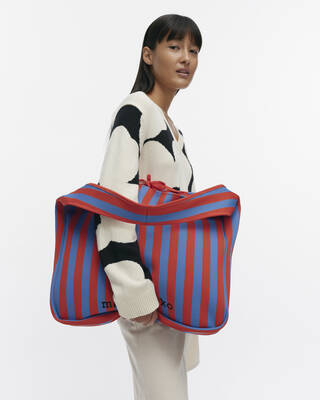 Tasche KNITTED Merirosvo blau/rot