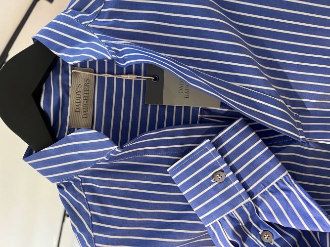 Bluse Lismore block stripes benzo/ white