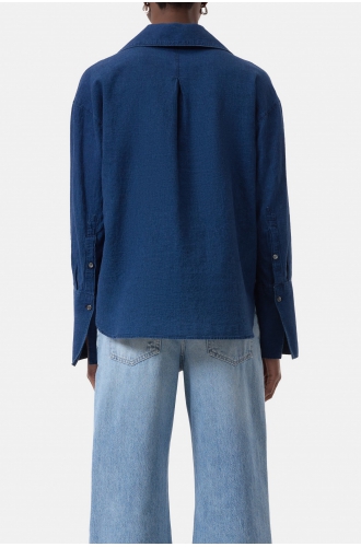 Bluse Tunica indigo blend
