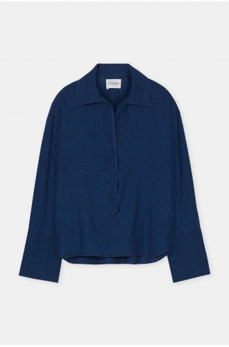 Bluse Tunica indigo blend