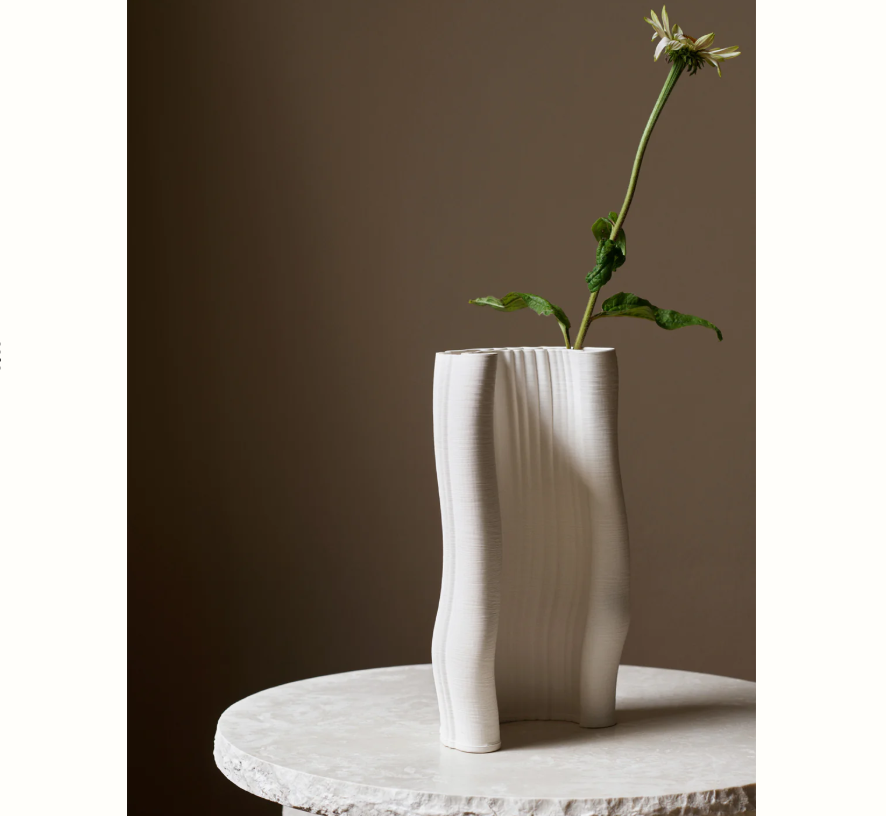 Vase MORIE off white