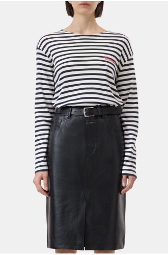 Shirt langarm Bauwollmix dark night