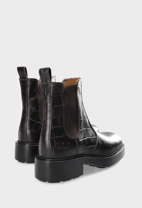 Boots CPH444 croco leather brown
