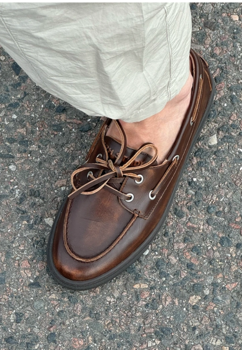 Segelschuhe CPH160 vintage leather brown