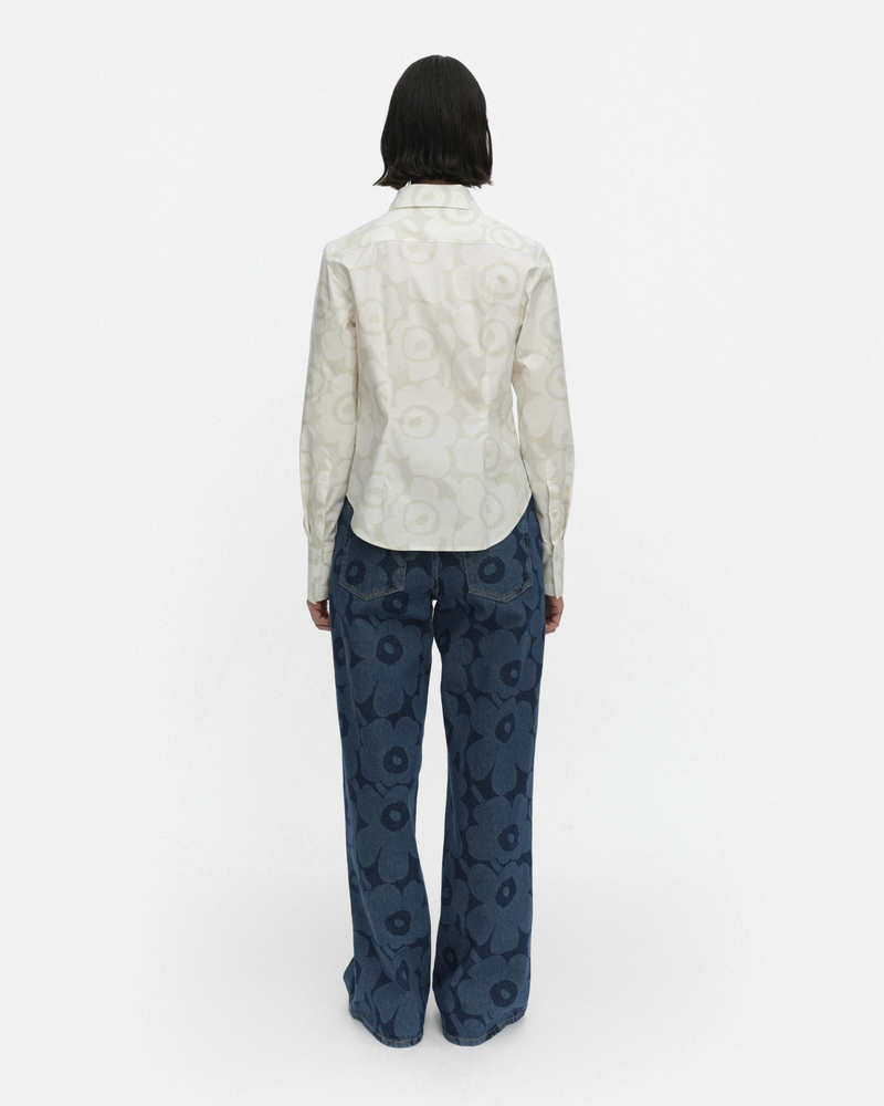 Bluse Innota Unikko off-white/ light grey