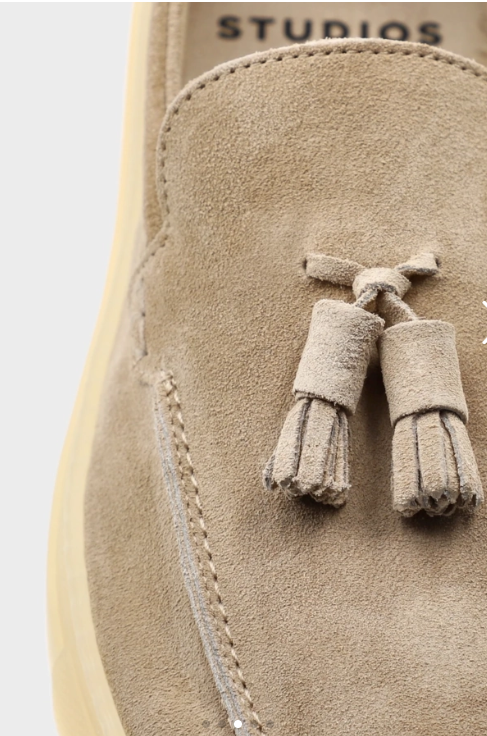 Tassel Loafer CPH164 suede sand/ creme