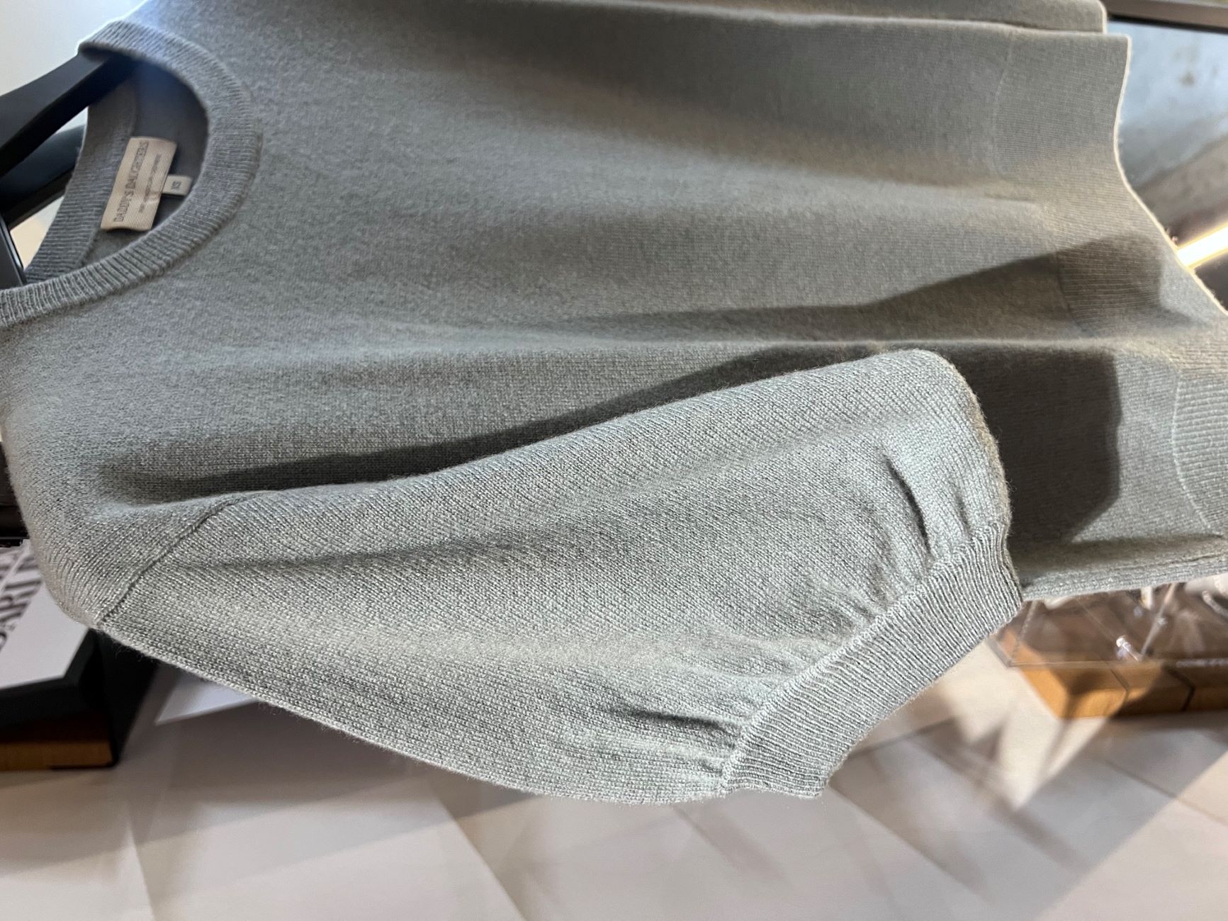 Kaschmirpullover Tinetto kurzarm metal