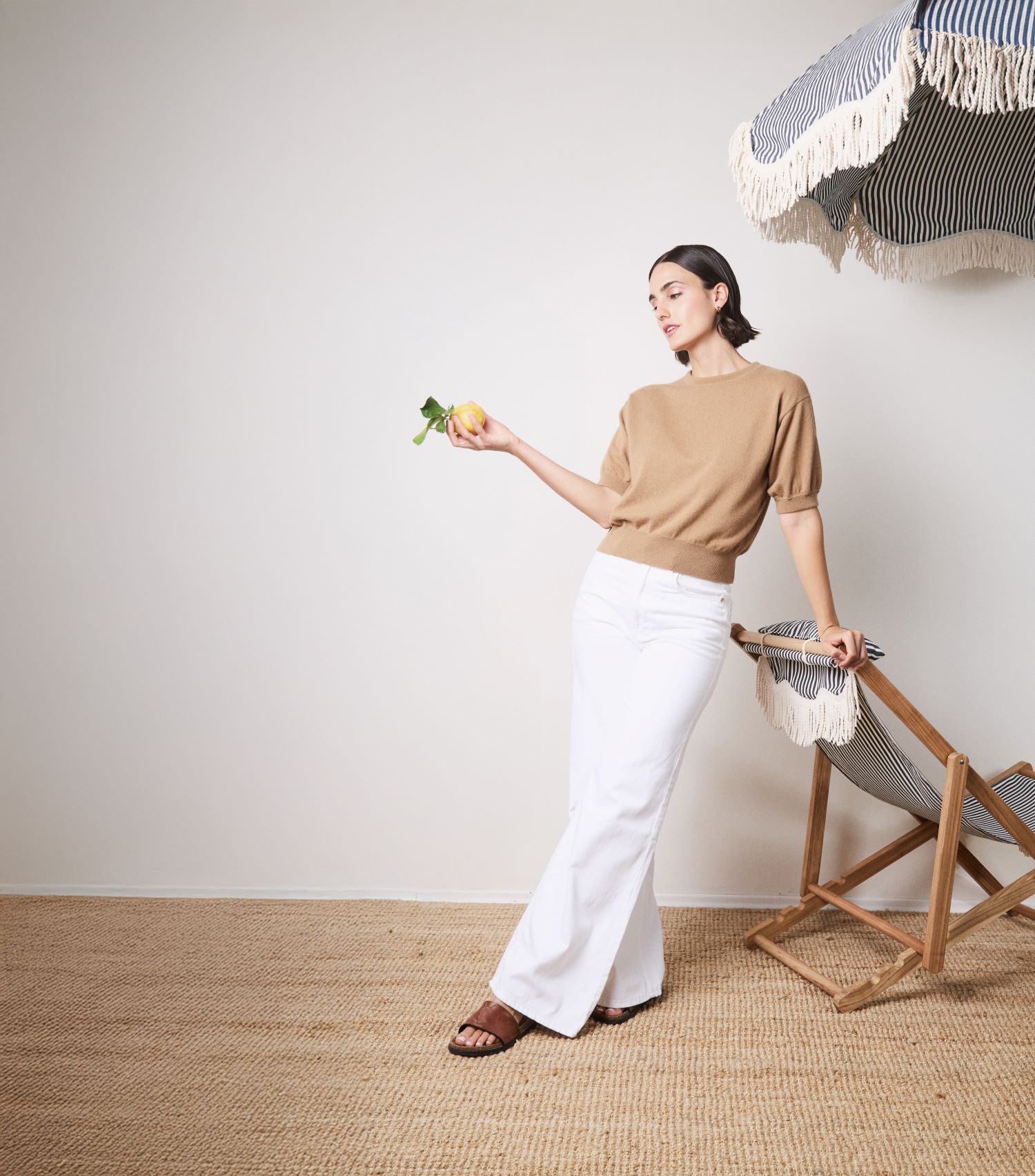 Kaschmirpullover Tinetto kurzarm metal