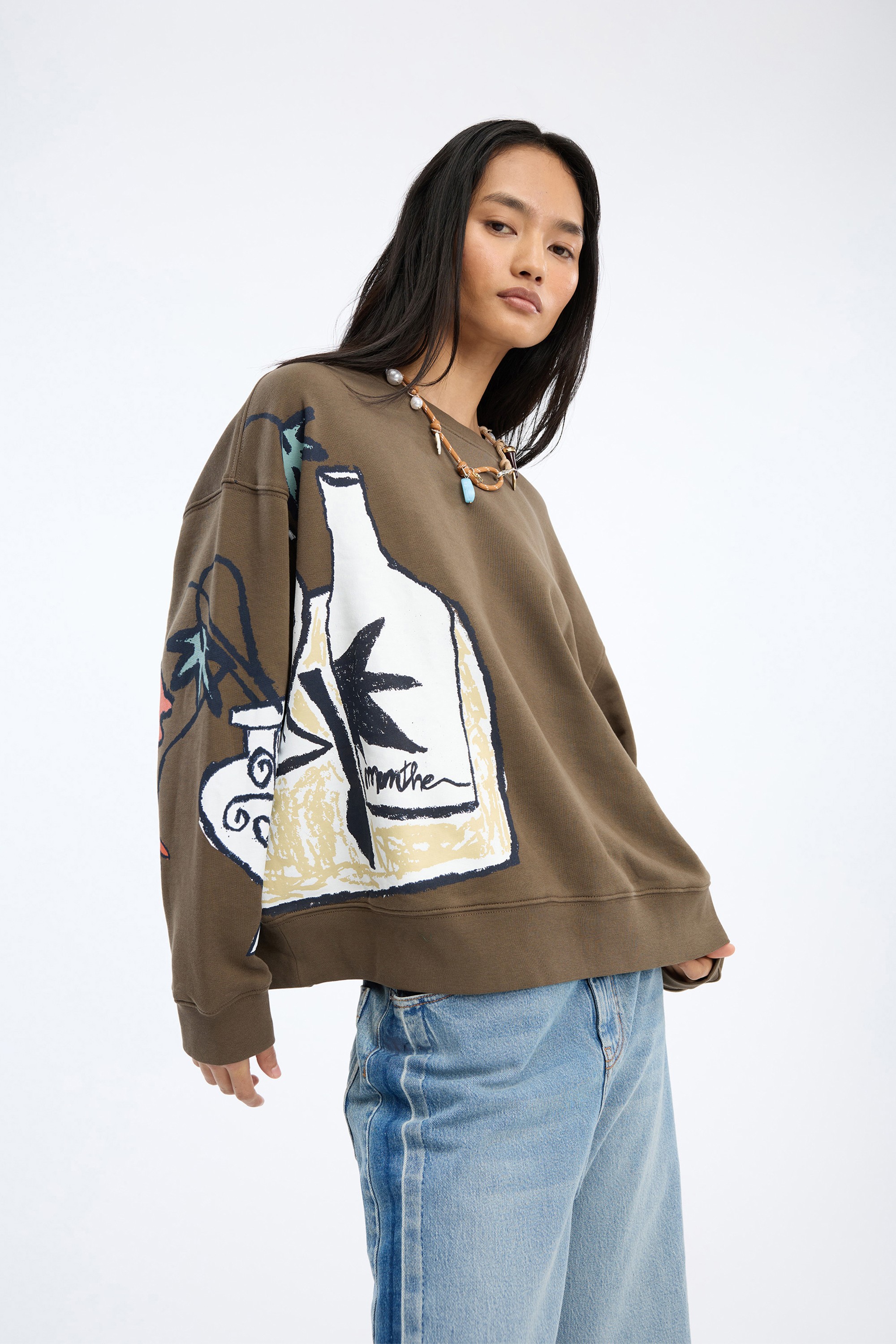 Sweatshirt Rarsnima brown