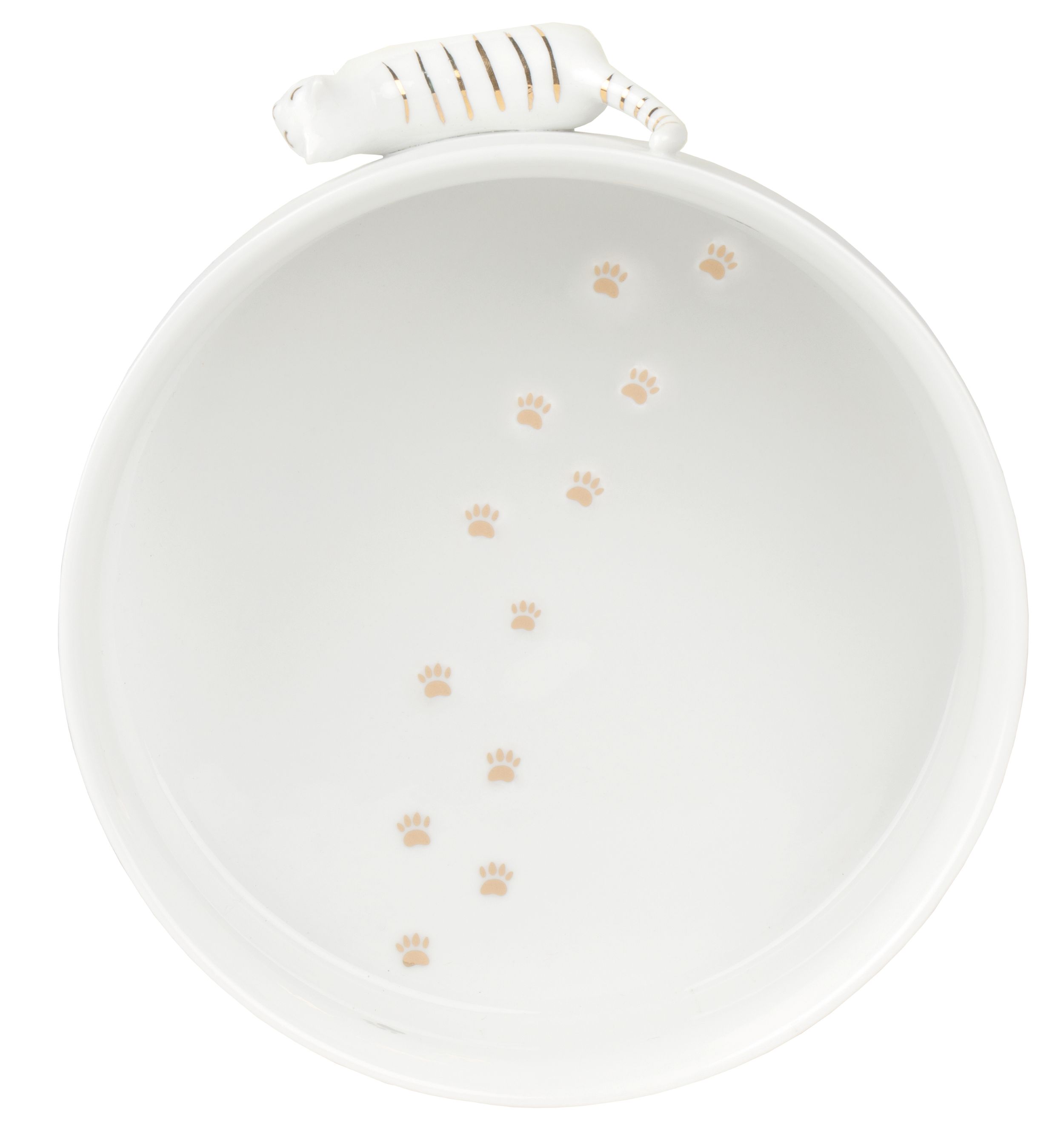 Schale Katze Porzellangeschichten Goldstück