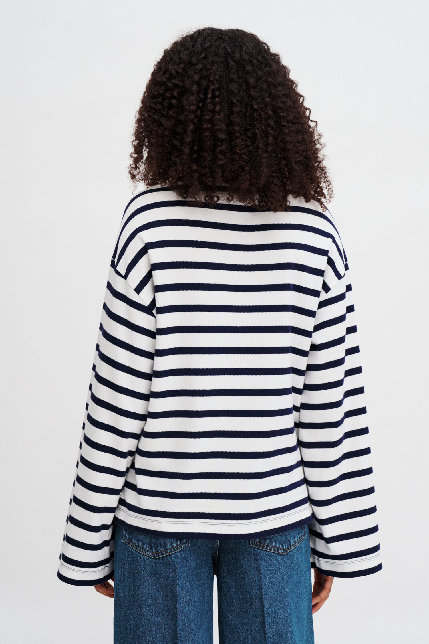 Baumwollshirt langarm gestreift