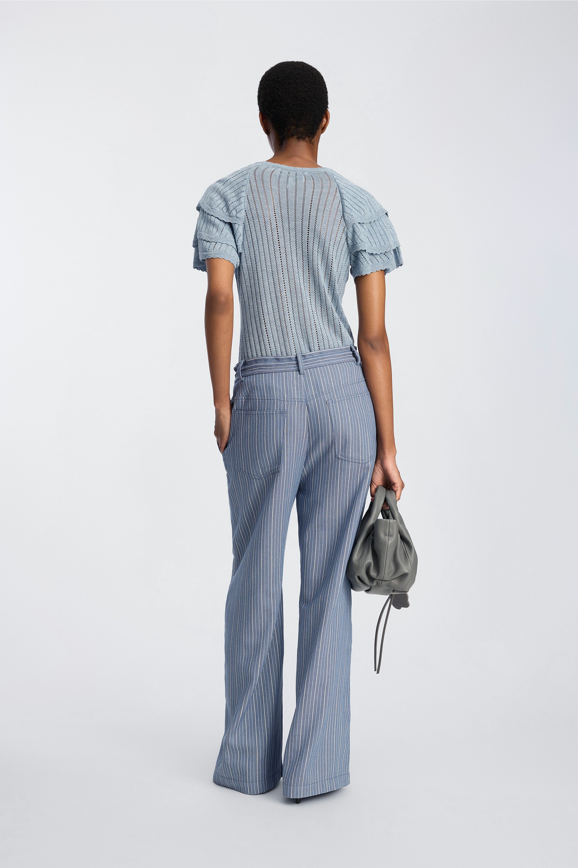 Stricktop BRADY Blue kurzarm