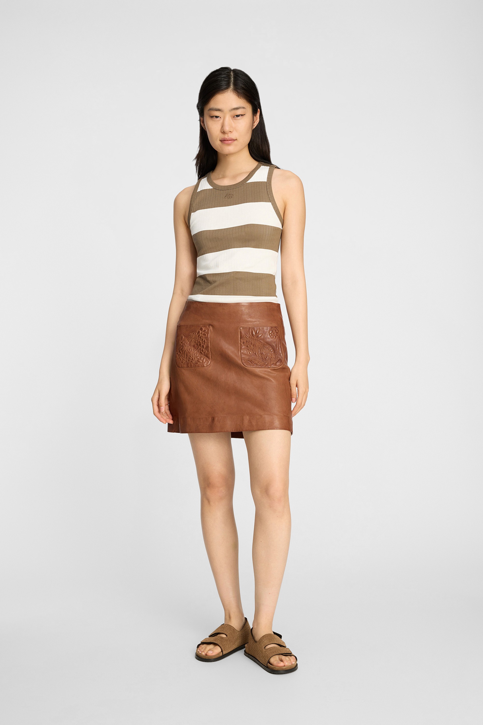 Tank Top TEZZA Stripe Mocc