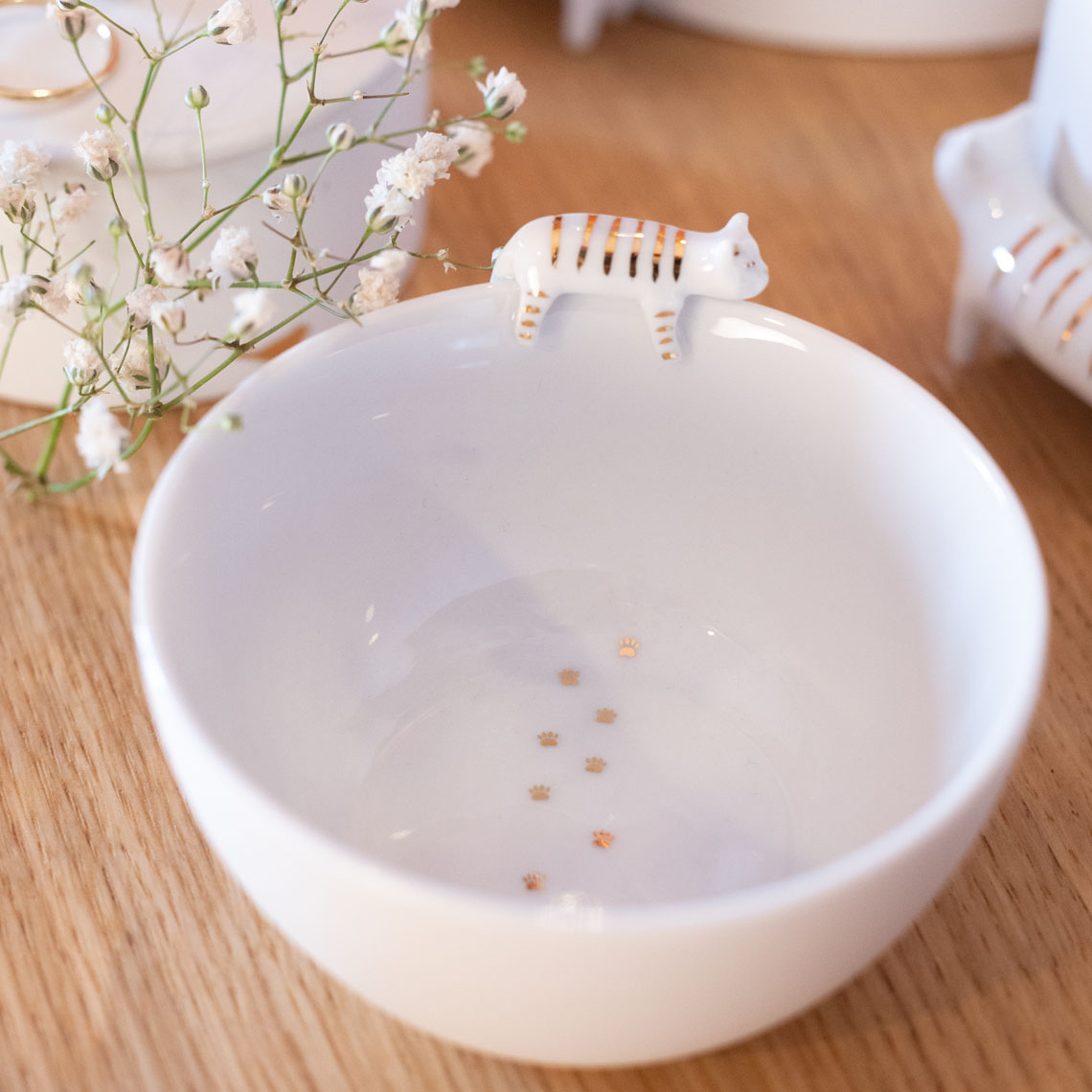 Schale Katze PORZELLANGESCHICHTEN Goldstück