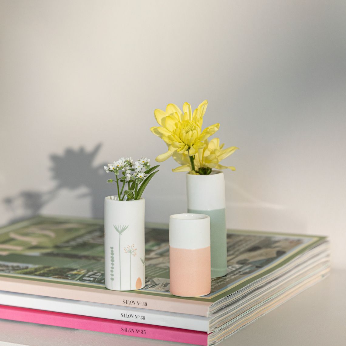 Minivasen Set Frühlingsfarben