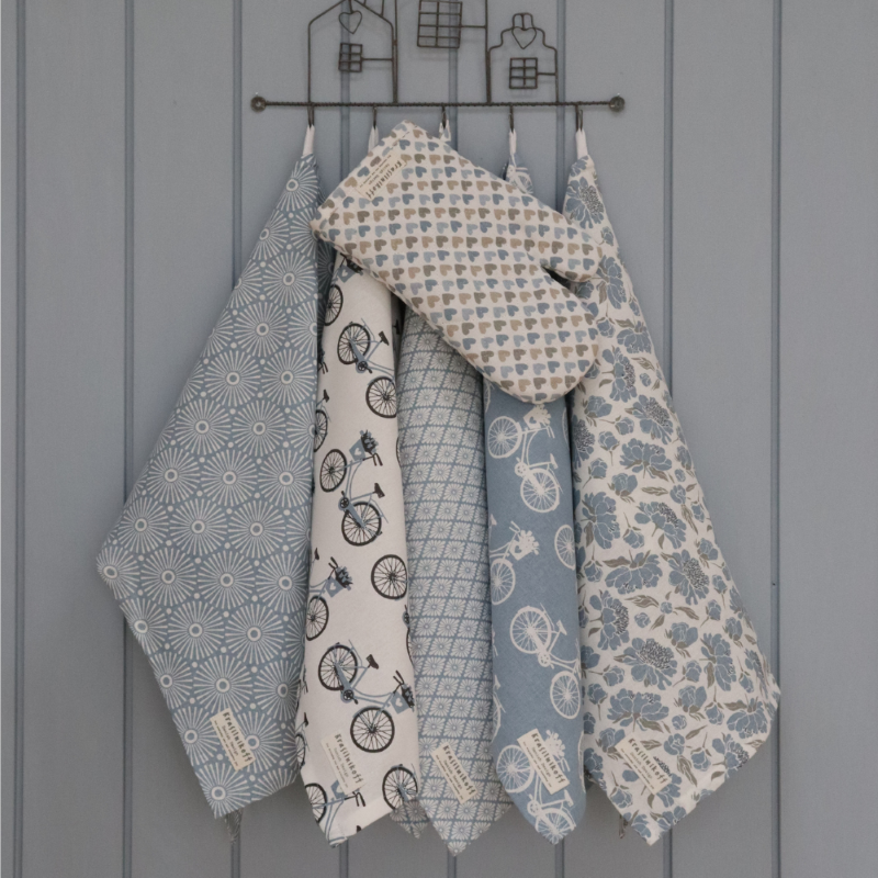 Geschirrtuch Bikes Dusty blue