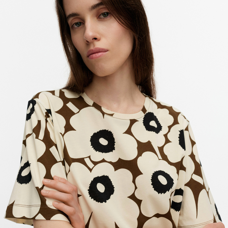 T-Shirt TUNNIT UNIKKO VIETNAM beige/ brown/ black