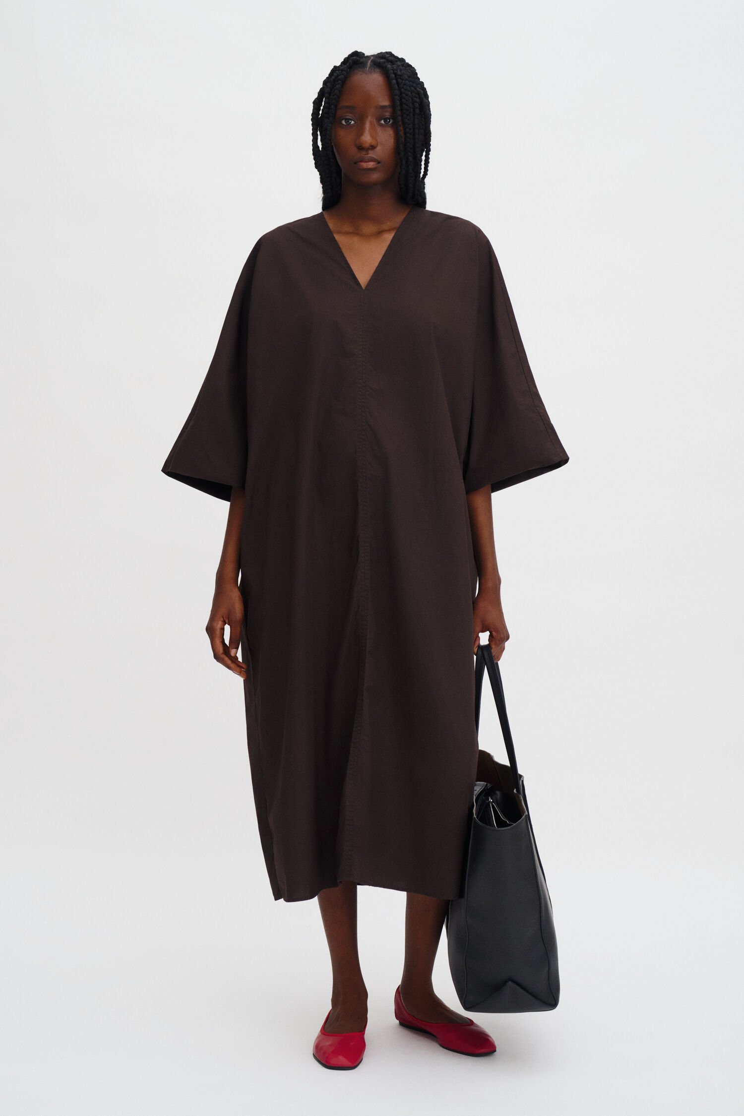 Kaftan Kleid Dark Chocolate