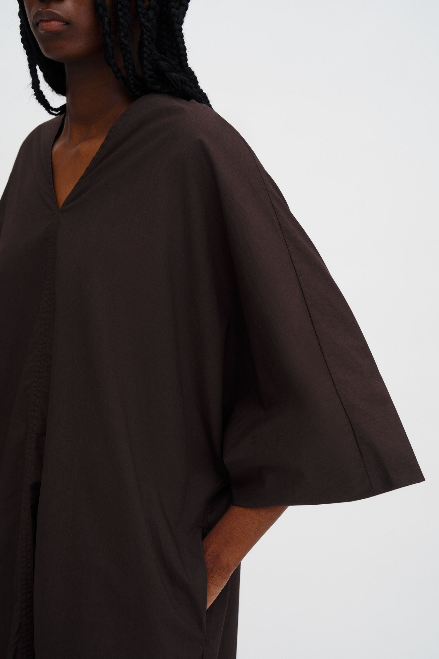 Kaftan Kleid Dark Chocolate