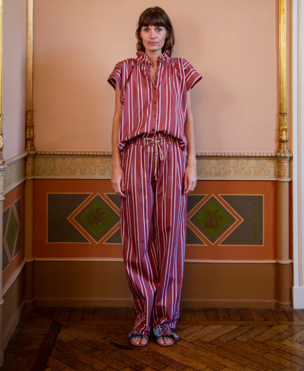Hose FABIA Berry Stripe