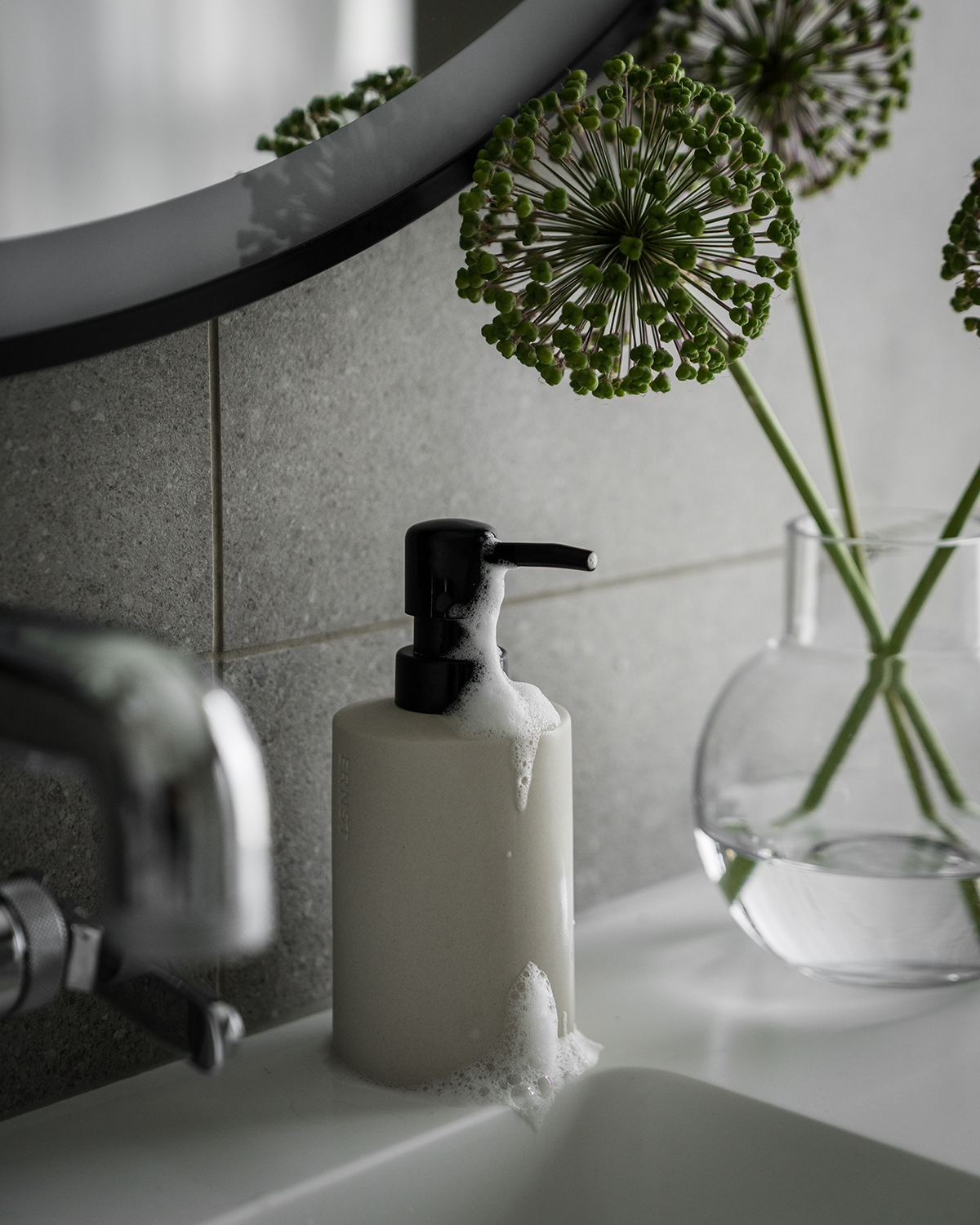 Seifenspender Natural white
